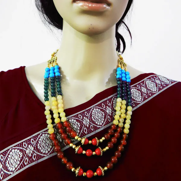 Multicolor_Gemstone_Stone_Beads_Necklace_For_Women