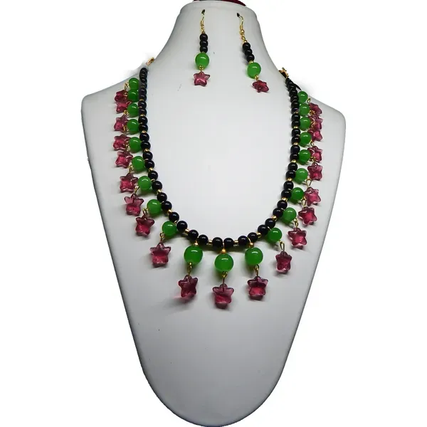 Multicolor_Glass_Beads_Fancy_Choker_Necklace_For_Women