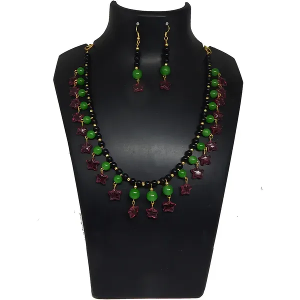 Multicolor_Glass_Beads_Fancy_Choker_Necklace_For_Women