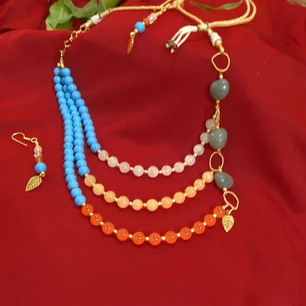 Multicolor_Gemstone_3-Line_Beads_Necklace_For_Women