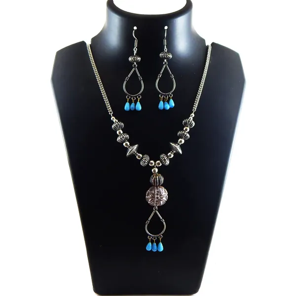 Multicolor_Metal_Beads_Chain_With_Pendant_Necklace_For_Women