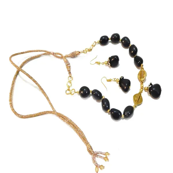 Black_Gemstone_Agate_Tumble_For_Root_Chakra_Choker_Necklace_Women