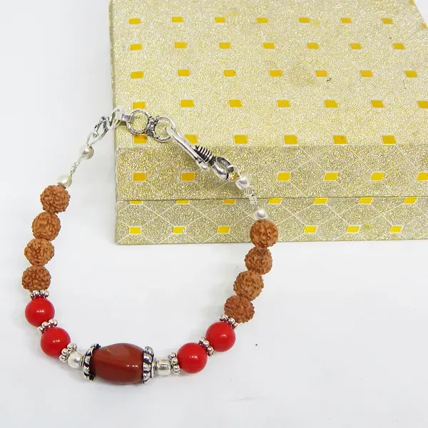 Red_Gemstone_Jasper_Coral_Rudraksha_Beads_Bracelet_For_Women