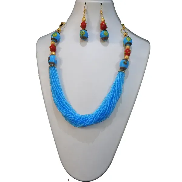 Sky_Blue_Glass_Seed_Beads_Necklace_For_Women