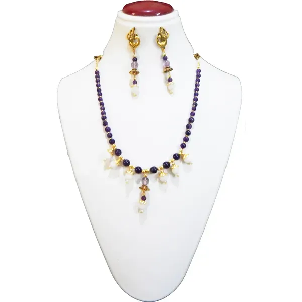 Multicolor_Gemstone_Amethyst_White_King_Beads_For_Crown_Chakra_Choker_Nec