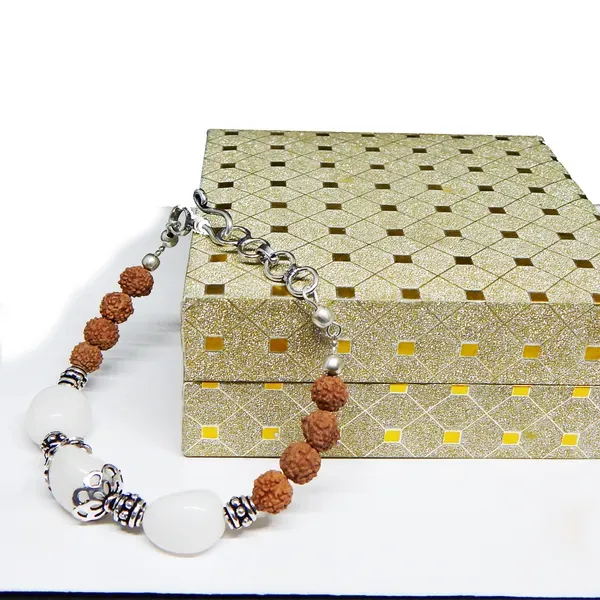 White_Agate_Tumble_Rudraksha_Beads_Bracelet_For_Women