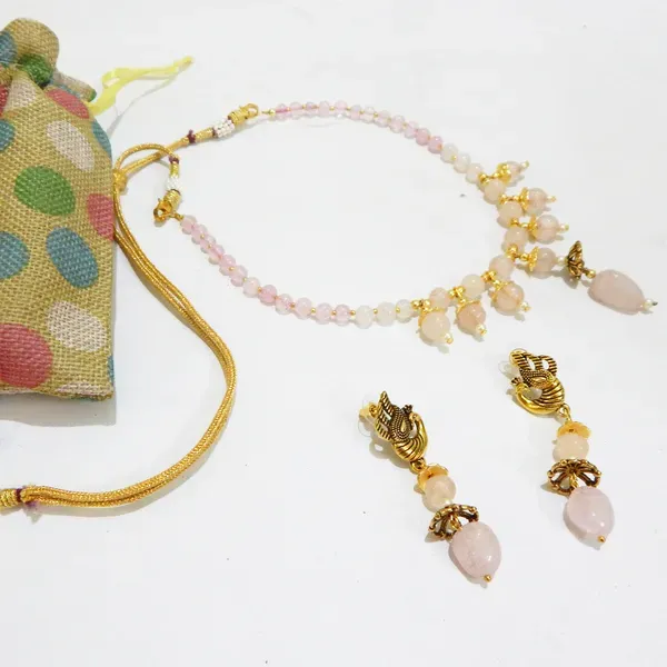 Multicolor_Gemstone_Rose_Quartz_Heart_Chakra_Choker_Necklace_For_Women