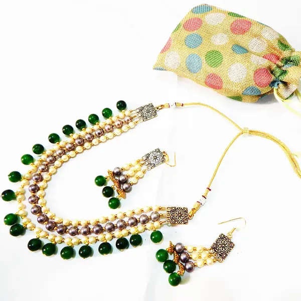 Multicolor_Synthetic_Pearl_Glass_Beaded_Necklace_For_Women