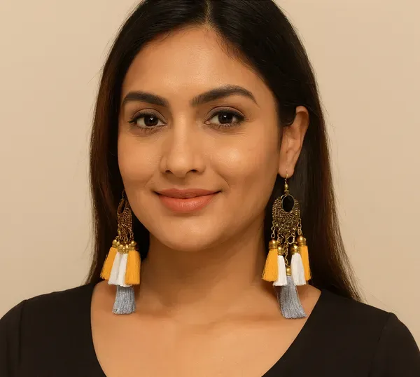 Multicolor_Metal_Chandbali_Tassel_Earrings_For_Girls