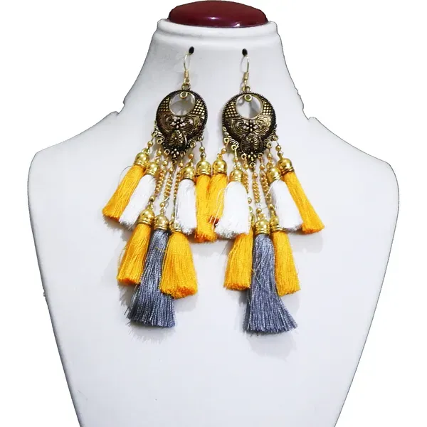 Multicolor_Metal_Chandbali_Tassel_Earrings_For_Girls