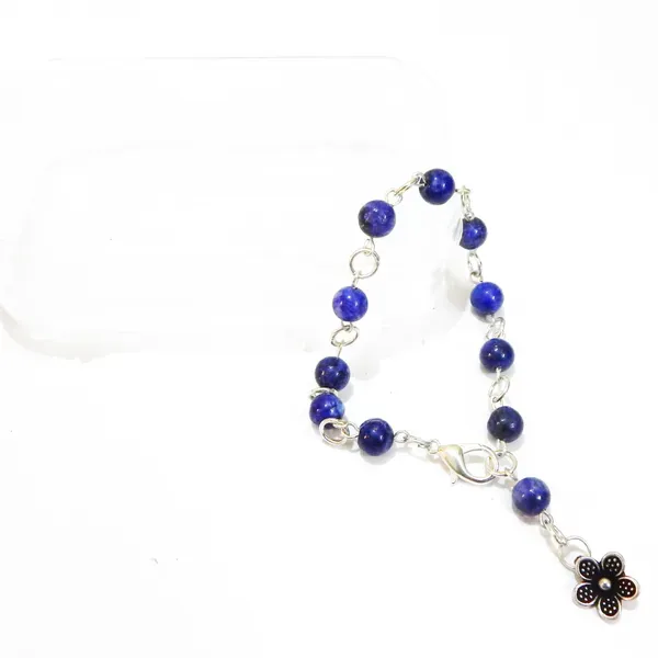 Orange_Gemstone_Lapis_Lazuli_With_Charm_Bracelet_For_Women