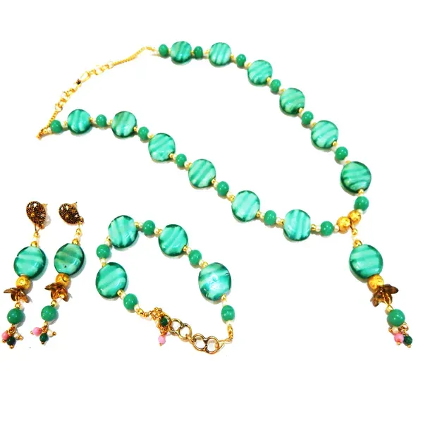 Sea_Green_Fancy_Lampwork_Glass_Beads_Necklace_For_Women