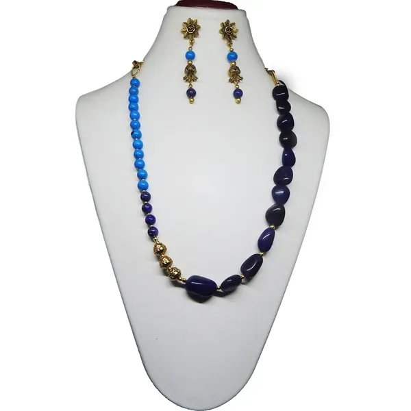 Multicolor_Gemstone_Tumble_Beads_Necklace_For_Women