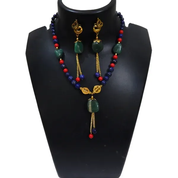 Red_Coral_Gemstone_Lapis_Lazuli_Beads_With_Green_Aventurian_Tumble_Neckla