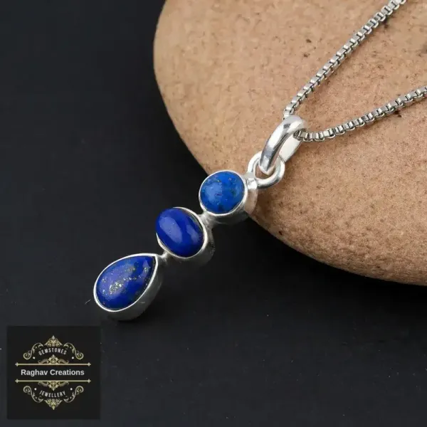 Lapis_Lazuli_Silver_Gemstone_Pendent_For_Women