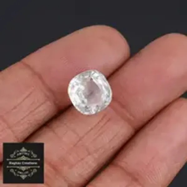 White_Topaz_Natural_Gem_Stone_For_Unisex