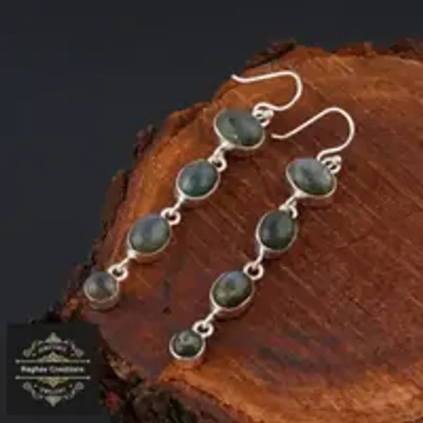 Natural_Labrodorite_Gem_Stone_Silver_Earrings_For_Women