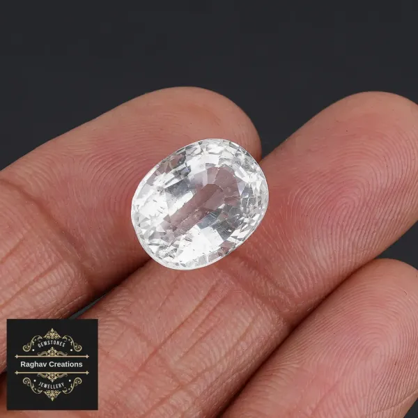 White_Topaz_Natural_Gem_Stone_For_Unisex