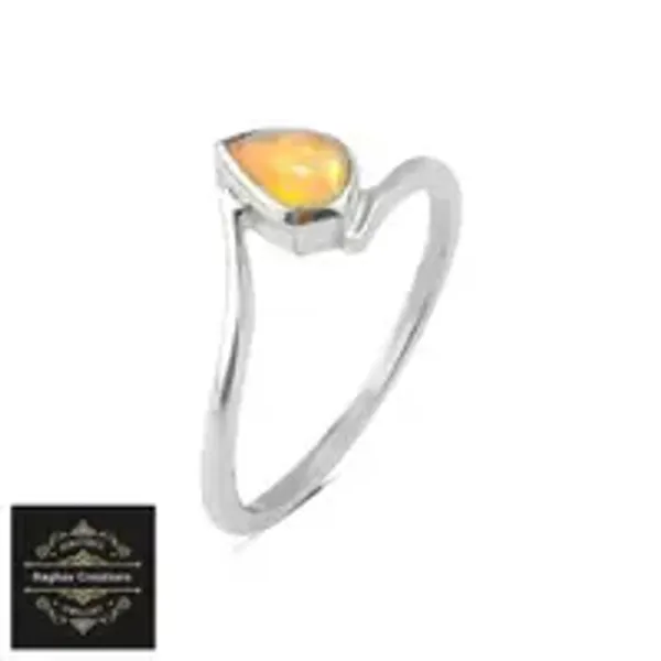 Natural_Opal_Gem_Stone_Silver__Ring_For_Unisex