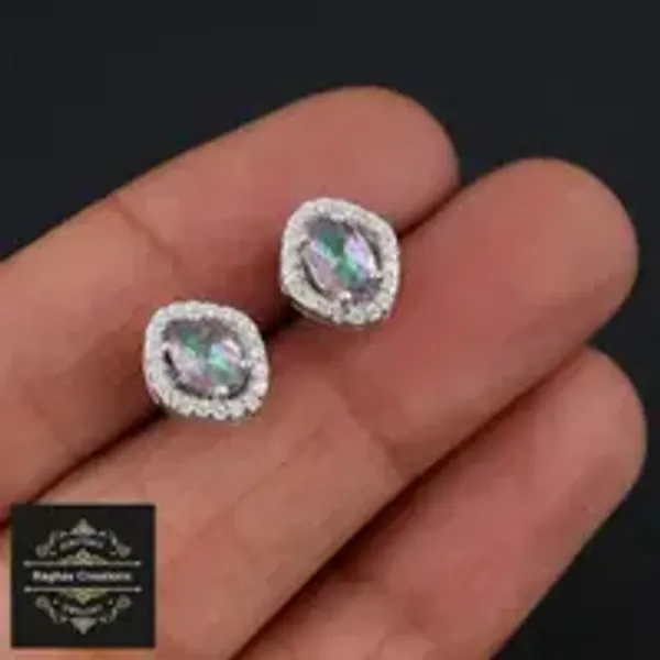 Mystic_Topaz_Natural_Gem_Stone_Silver__(_Pendent_Ring_Tops_)_For_Women