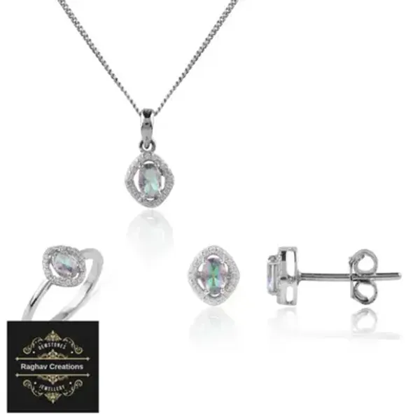 Mystic_Topaz_Natural_Gem_Stone_Silver__(_Pendent_Ring_Tops_)_For_Women