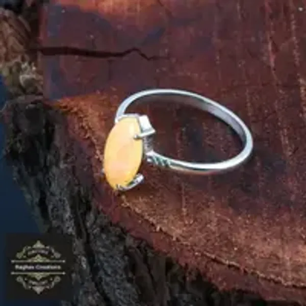 Natural_Opal_Gem_Stone_Silver__Ring_For_Unisex
