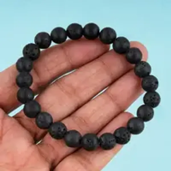 Natural_Lava_Gem_Stone_Bracelet_For_Unisex