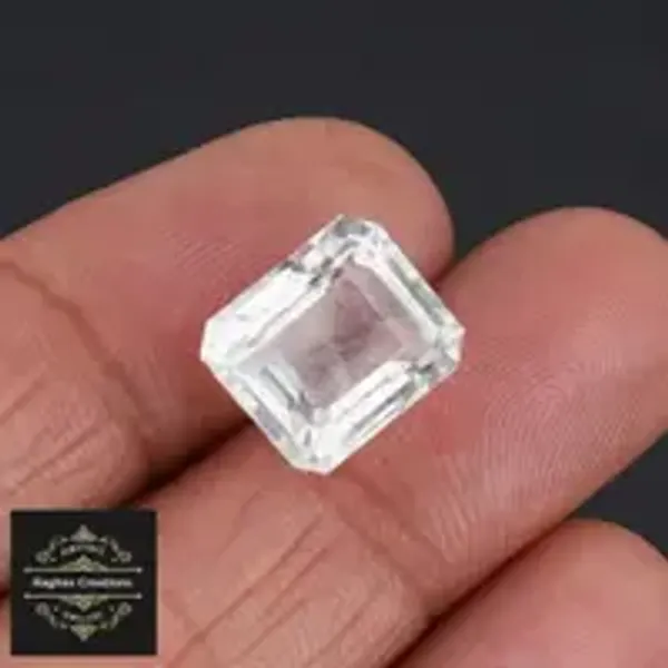White_Topaz_Natural_Gem_Stone_For_Unisex