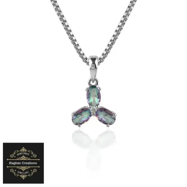 Mystic_Topaz_Natural_Gem_Stone_Silver__Pendent_For_Women