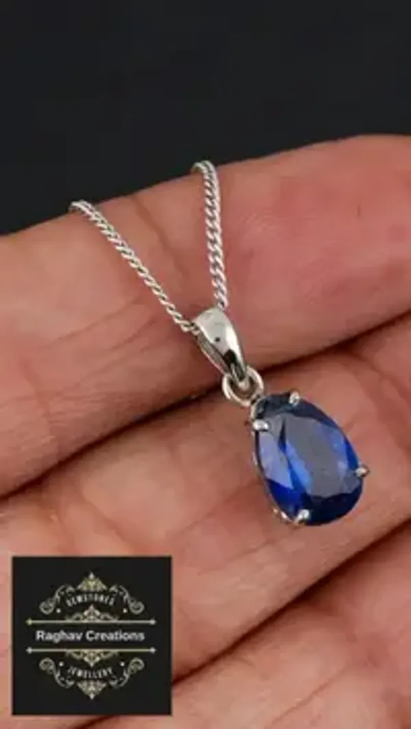 Natural_Kynite_Gem_Stone_Silver__Cluster_Set_(_Ring,_Earring,Pendent)_For_Women