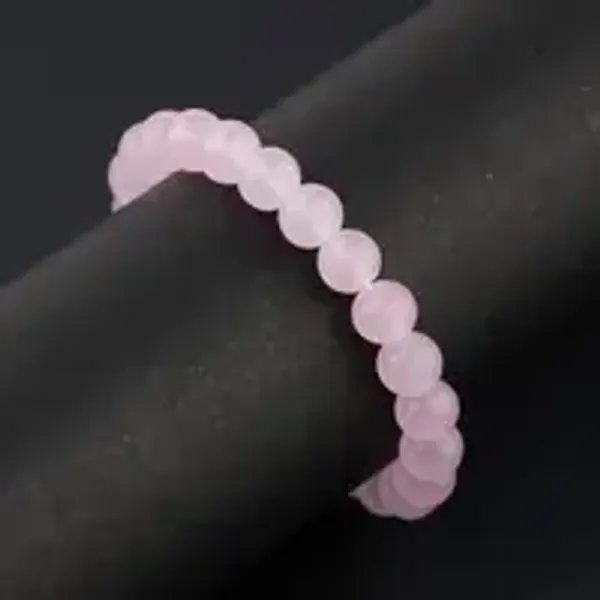 Natural_Rose_Quartz_Gem_Stone_Bracelet_For_Unisex