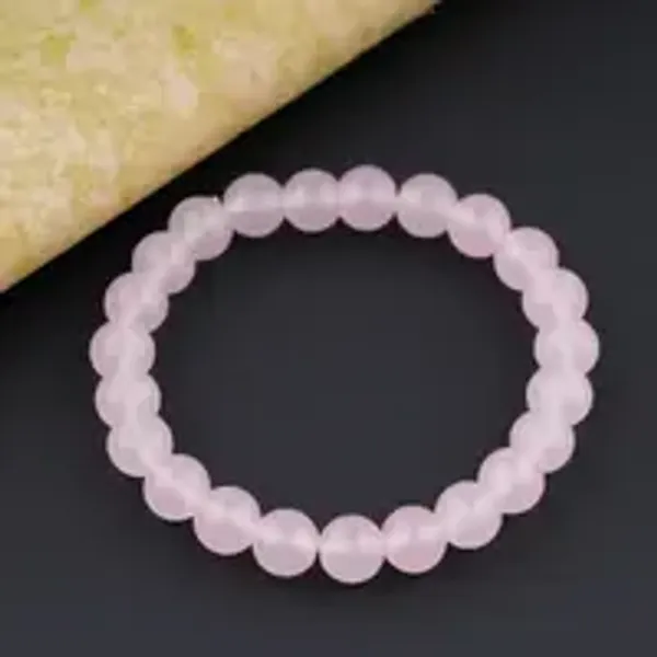 Natural_Rose_Quartz_Gem_Stone_Bracelet_For_Unisex