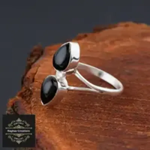 Black_Onyx_Natural_Gem_Stone_Silver__Ring_For_Unisex