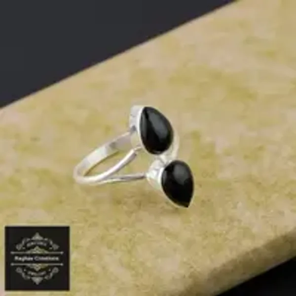 Black_Onyx_Natural_Gem_Stone_Silver__Ring_For_Unisex