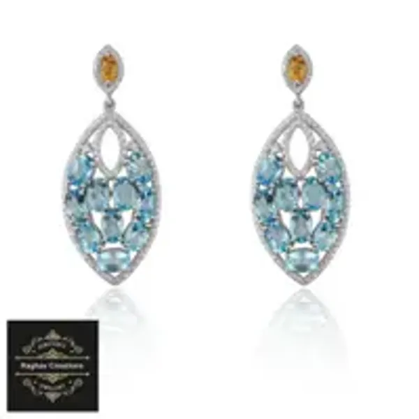 Natural_Citrine_Blue_Topaz_Gem_Stone_Silver_Earrings_For_Women