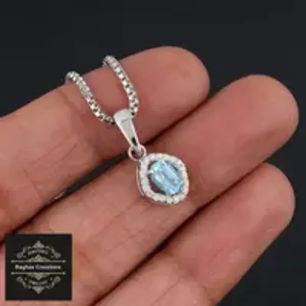 Blue_Topaz_Natural_Gem_Stone_Silver__Cluster_Set_(_Ring,_Earring,Pendent)_For_Women
