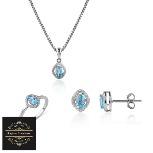 Blue_Topaz_Natural_Gem_Stone_Silver__Cluster_Set_(_Ring,_Earring,Pendent)_For_Women
