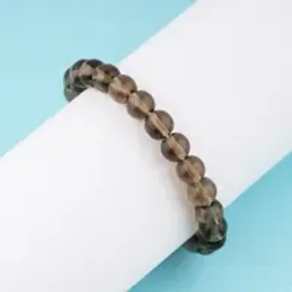 Natural_Smokey_Quartz_Gem_Stone_Bracelet_For_Unisex