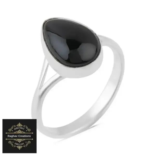 Black_Onyx_Natural_Gem_Stone_Silver__Ring_For_Unisex