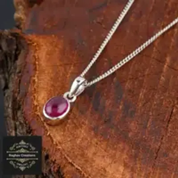 Natural_Ruby_Gem_Stone_Silver__Cluster_Set_(_Ring,_Earring,Pendent)_For_Women