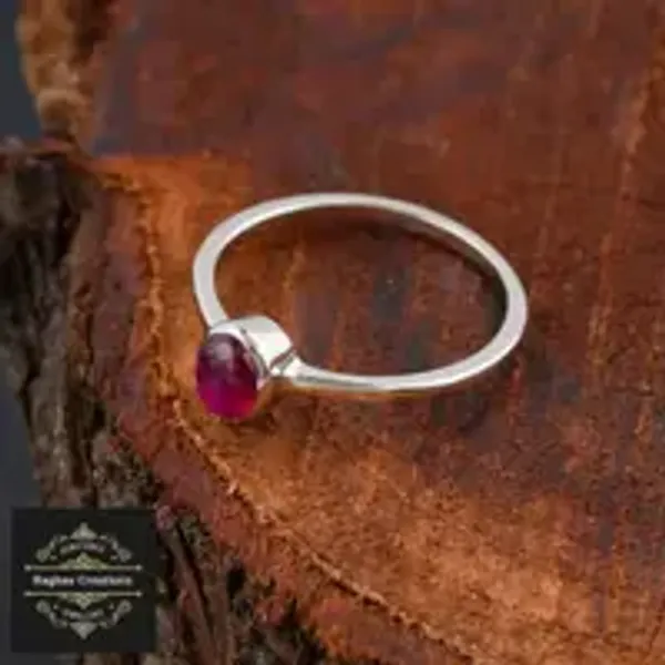 Natural_Ruby_Gem_Stone_Silver__Cluster_Set_(_Ring,_Earring,Pendent)_For_Women