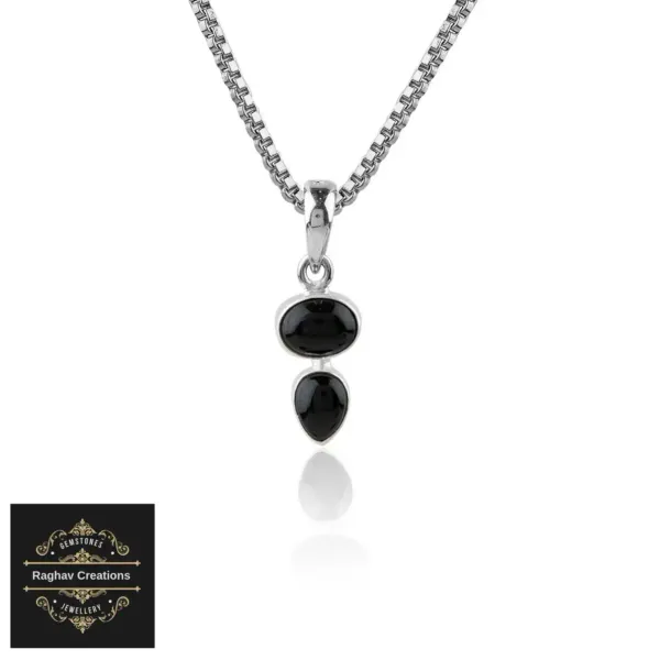 Black_Onyx_Silver_Natural_Gem_Stone_Pendent_For_Women