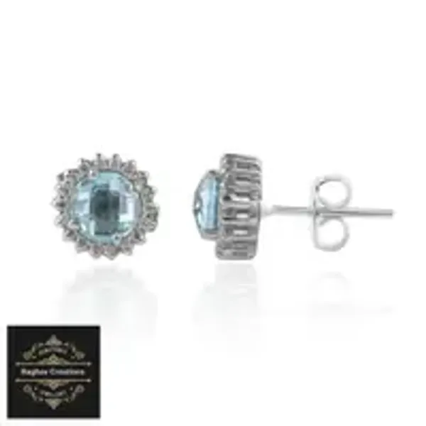 Natural_Blue_Topaz_Gem_Stone_Silver_Earrings_For_Women