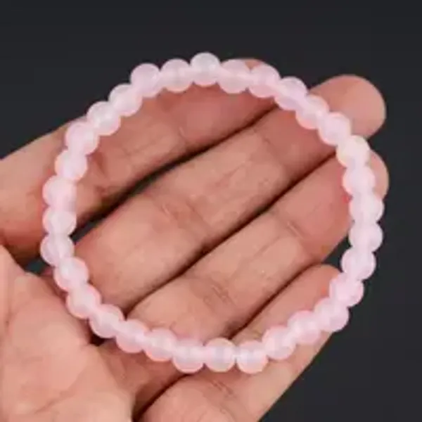 Natural_Rose_Quartz_Gem_Stone_Bracelet_For_Unisex