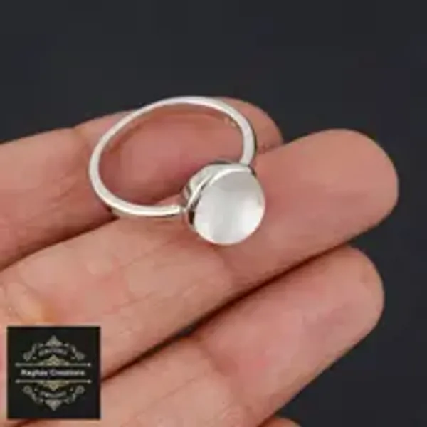 Moon_Stone_Natural_Gem_Stone_Silver__(_Pendent_Ring_Tops_)_For_Women