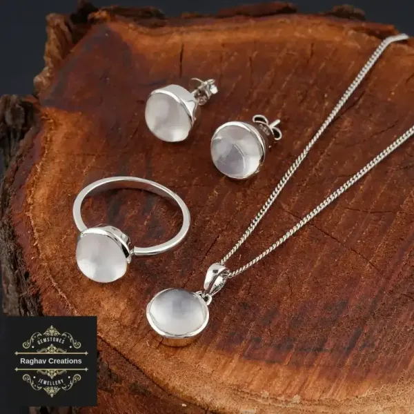 Moon_Stone_Natural_Gem_Stone_Silver__(_Pendent_Ring_Tops_)_For_Women