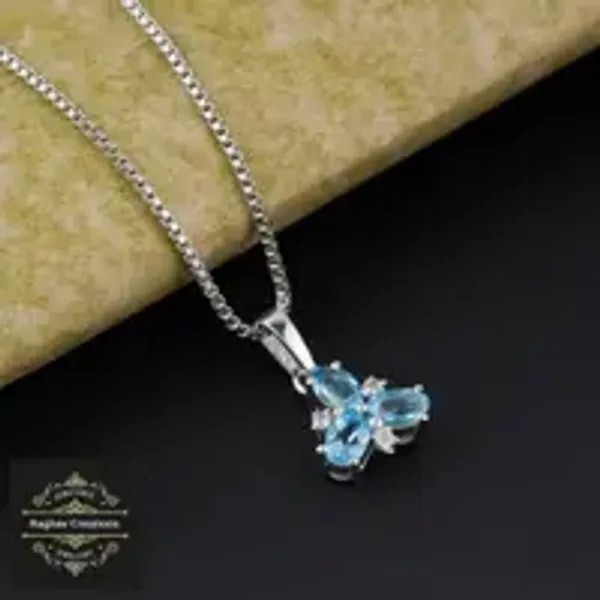 Blue_Topaz_Silver_Natural_Gem_Stone_Pendent_For_Women