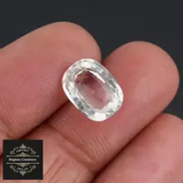 White_Topaz_Natural_Gem_Stone_For_Unisex