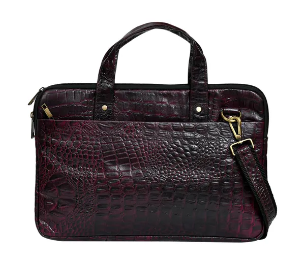 Burgundy_Crocodile_Texture_Leather_Briefcase
