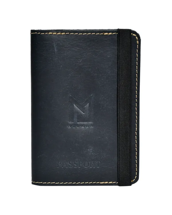Black_Leather_Passport_Cover_With_Elastic_Band